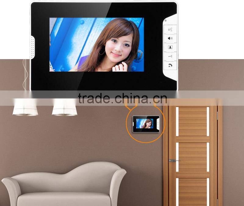 Cheap 7inch LCD wired video door bell door phone system for Home security protection