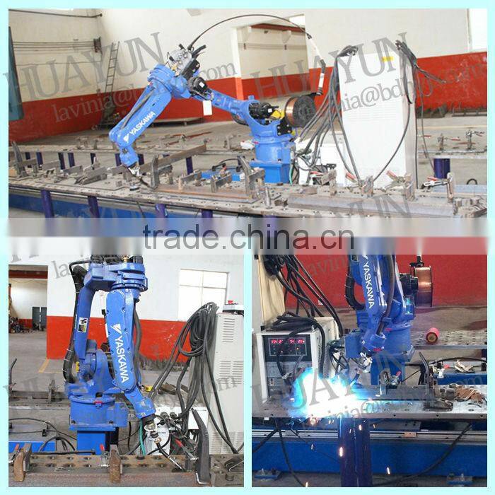 Baoding Huayun ISO standard belt conveyor parts with idler roller pulley bracket