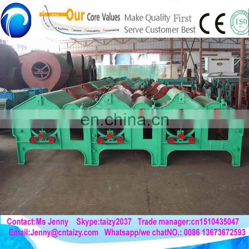 Multi-rollers Cotton waste yarn and Textile wastes opening and tearing machine