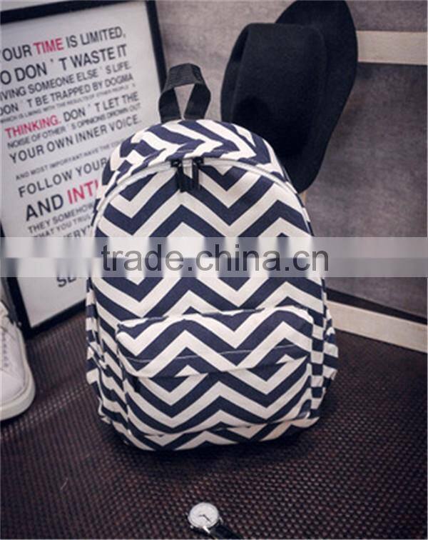 Single shoulder colourful geometric wavy custom designs canvas shopping container white carrying belt chevron messenger bags
