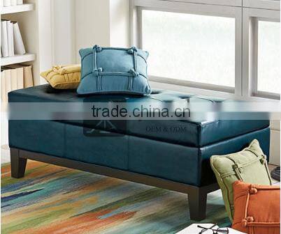 OT-108 Leather Storage Long Bench For Bedroom