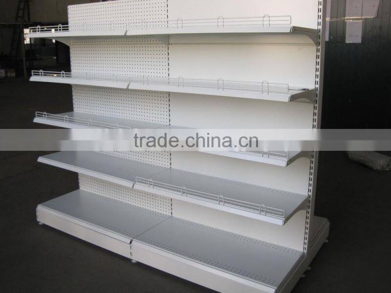 Heavy duty supermarket shelf with lower price
