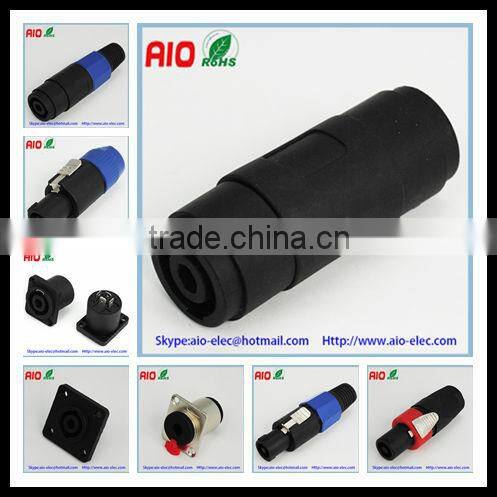 speakon XLR 6.35mm 1/4 inch male and female series of audio adaptor connectors