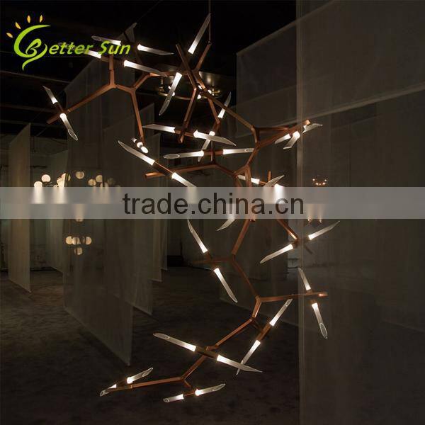 Modern Hill Agens tree Pendant Lamp, Decorative Pendant Light for Restaurant
