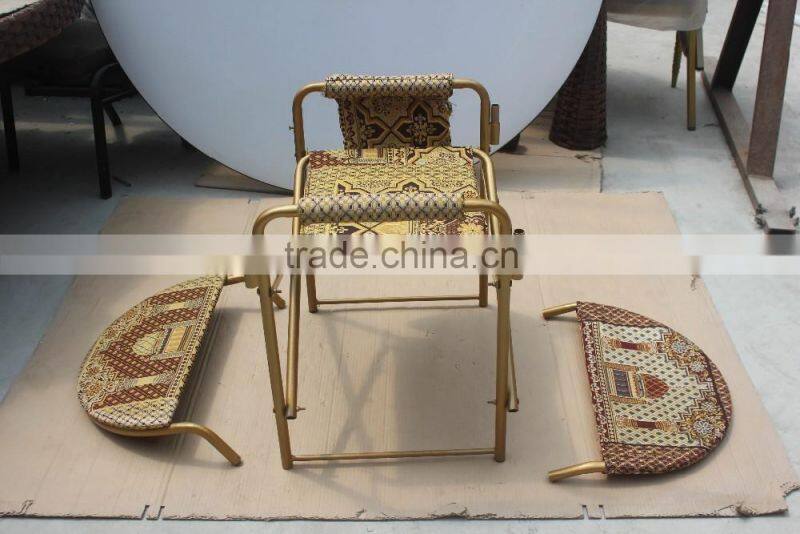 Wholesale knock down metal muslim prayer chair folding church chair