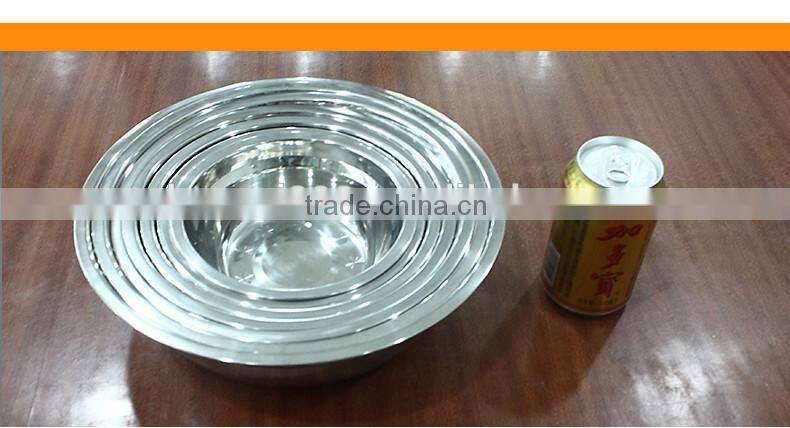 non magnetic deep soup bowl/ stainless steel kids bowl/ salad bowls