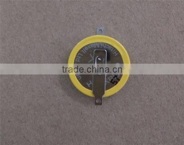 3V lithium battery Maxell CR2032 with solder pins/tabs