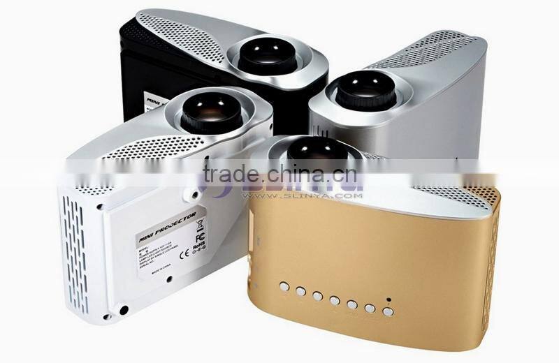1.67 million Displayable Colors HD 1080P Projection 0.5 to 3.5 Meter 8S Mini Projector