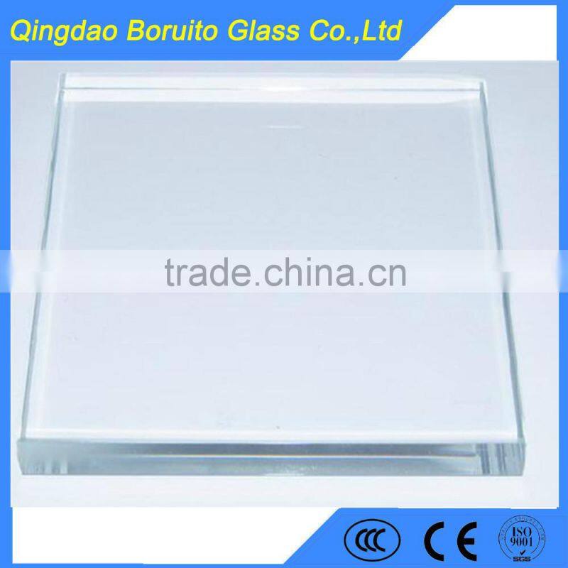19mm clear float glass with polished edge price
