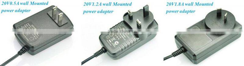 Factory outlet 60W 20V3A desktop power supply adapter,for led lighting and home appliance ac dc power adaptor
