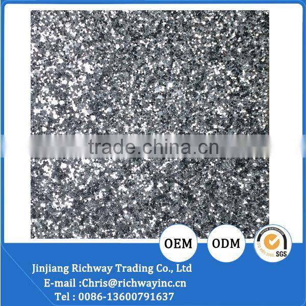 glitter shoe material for child shoe material