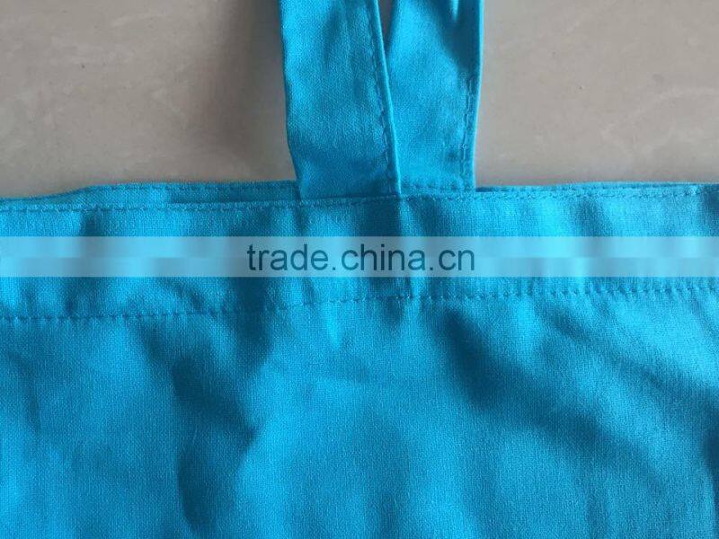 blue cotton bag