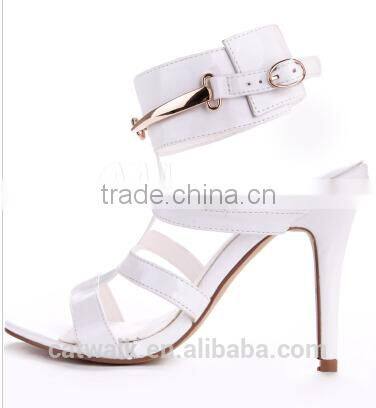 white color strap sandals big size shoes women sandals popularity 2015 night club sandal shoes