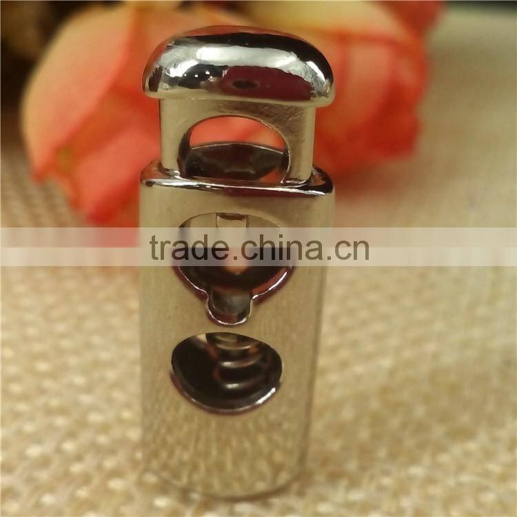 metal shining spring stopper for clothing garment