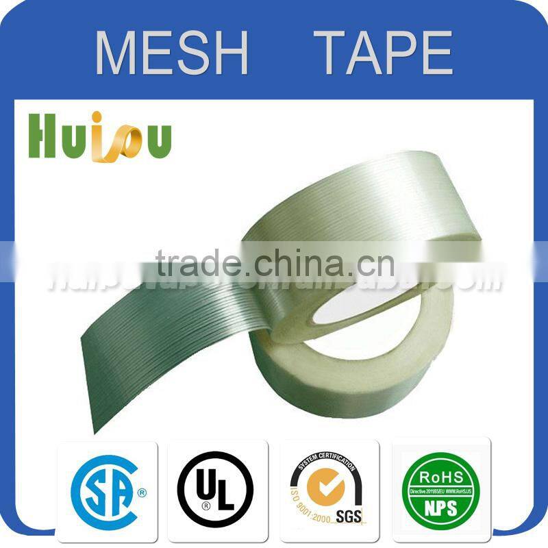 China clear waterproof material fiberglass mesh tape self adhesive