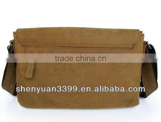 Hot shopping unique leather briefcase Custom Logo used leather briefcase taobao shop used laptop singapore