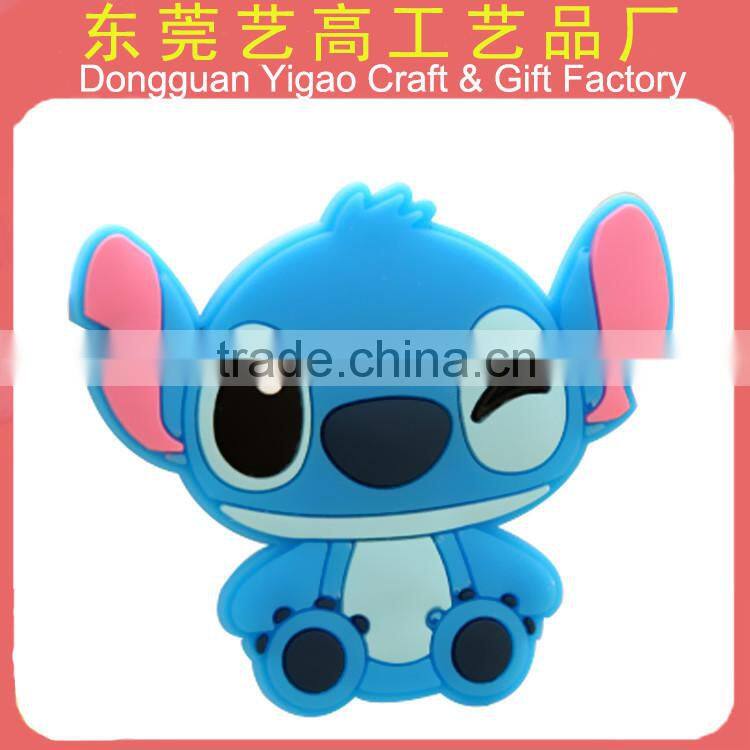 Personalized attractive design 3d embossed trouist fridge soft magnet