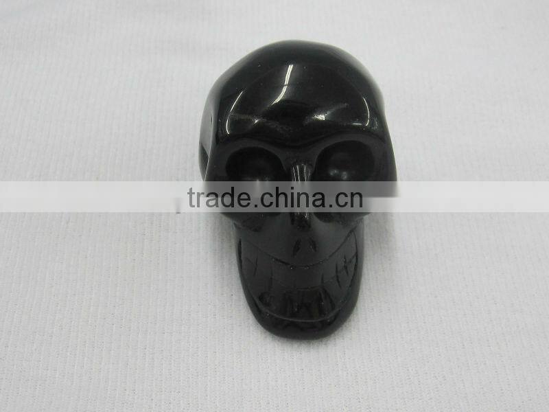 wholesale Dark Color Rose Quartz carved Skull in Art & Collectible