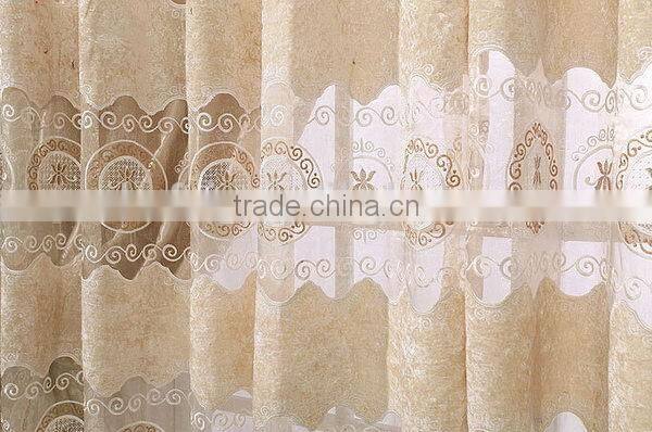 Super quality new products embroidery fabric shower curtain