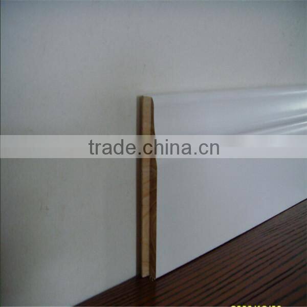 wooden color Plastic PVC Skirting Board