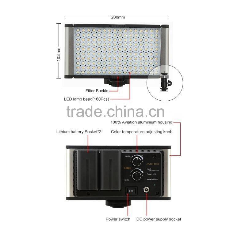 Rechargeable color temperature LED Photography Light CRI95 aluminum alloy body