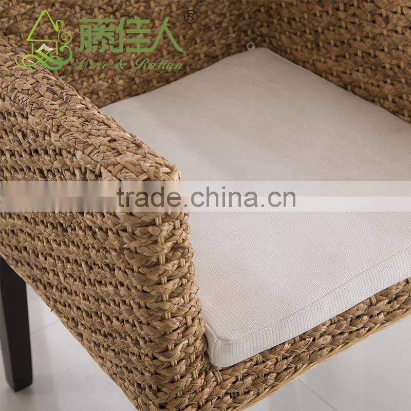 2016 New Design Coffee Shop Rattan Ratten arm Chair