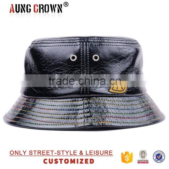 New Style Popular Leather Bucket Hat