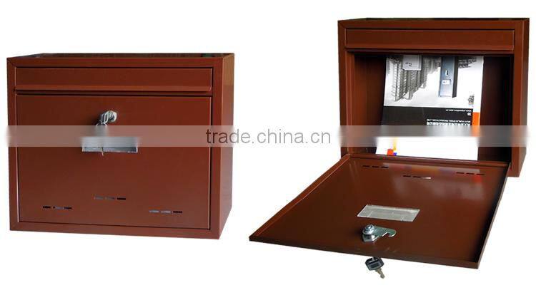 2015 YOOBOX new style metal letter box with decorative mailbox cover