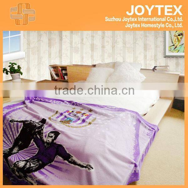 printed coral fleece blanket /sports printing blanket