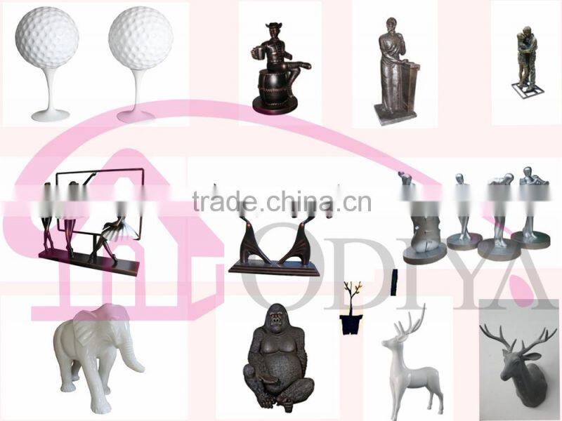 deer head fiberglass statue animal statues