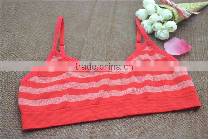 Wholesale little girl seamless panty and bra underwear set for young girls