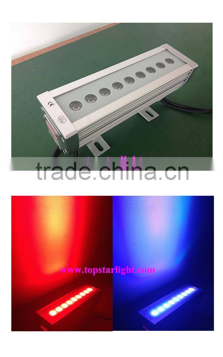 dmx rgb ip65 led wall washer waterproof & outside 9*3w Outdoor led wall washer light