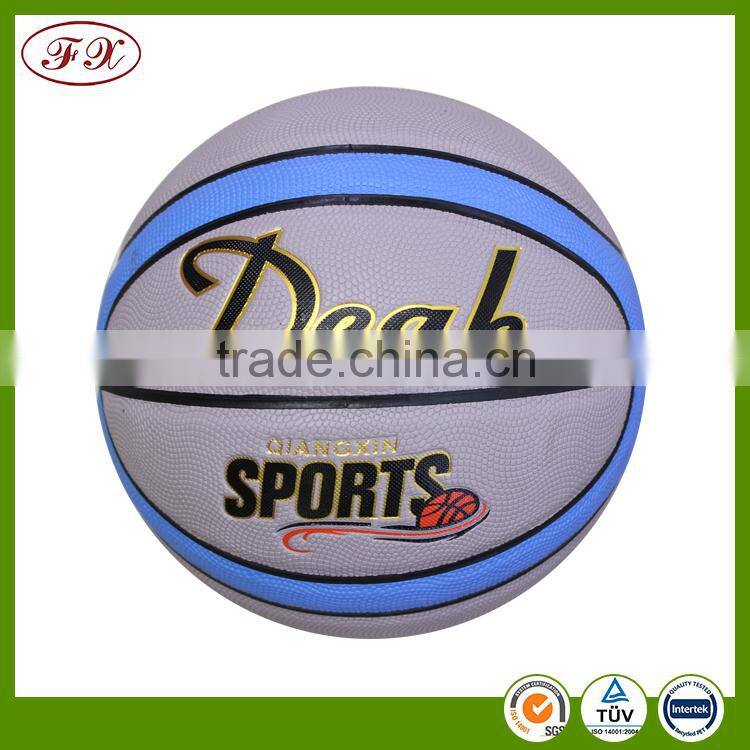 2016 customized print size 7 top quality rubber basketball