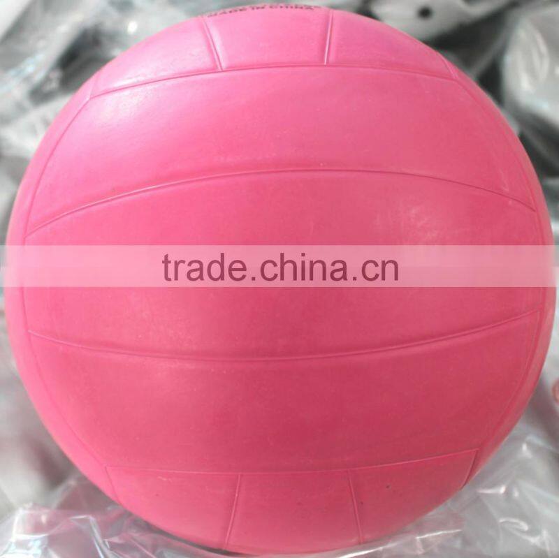 plain pink rubber ball volleyball