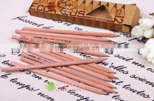 Japanese and Korean non-toxic raw wood pencils