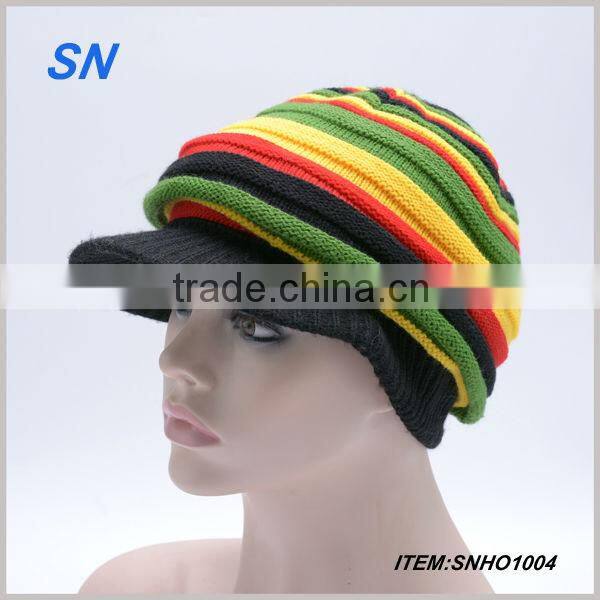 2015 new style knitted beanie women winter hat with scarf and gloves