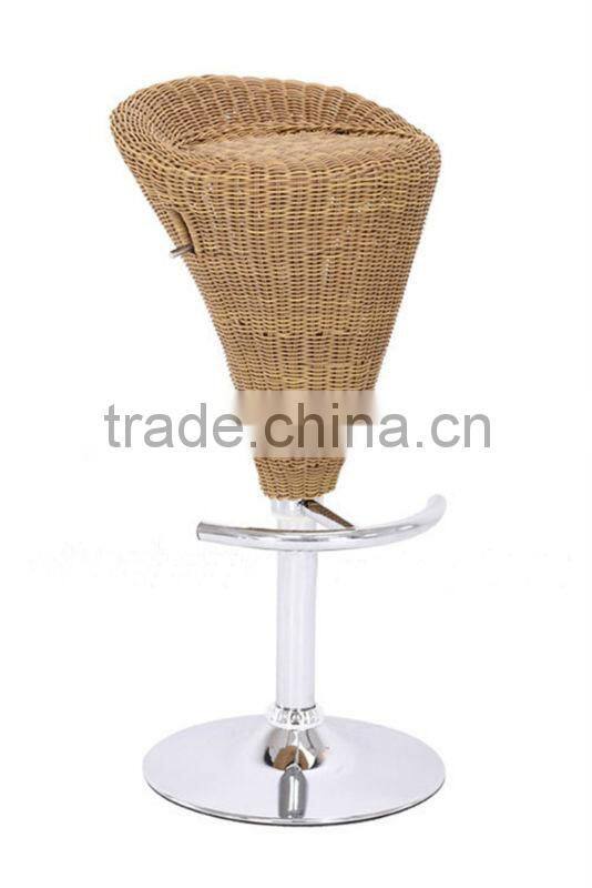 outdoor high back rattan chair weaven flower thickness cushion