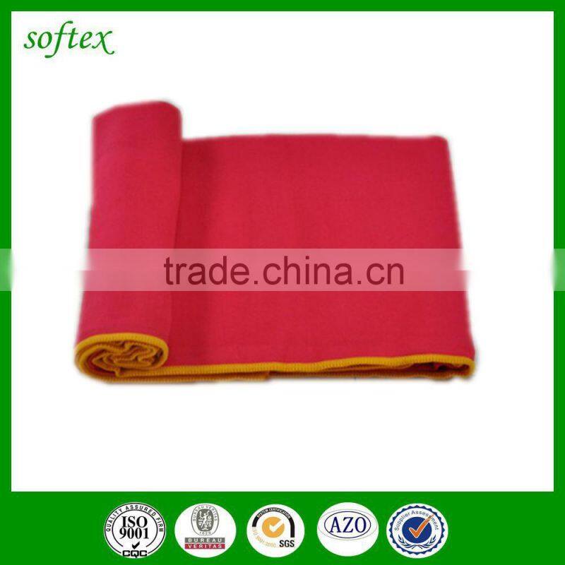 China supply environmental Non Slip antibacterial custom hot yoga towel thick