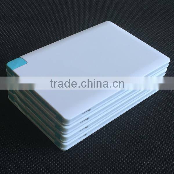 Plastic power bank usb with high quality