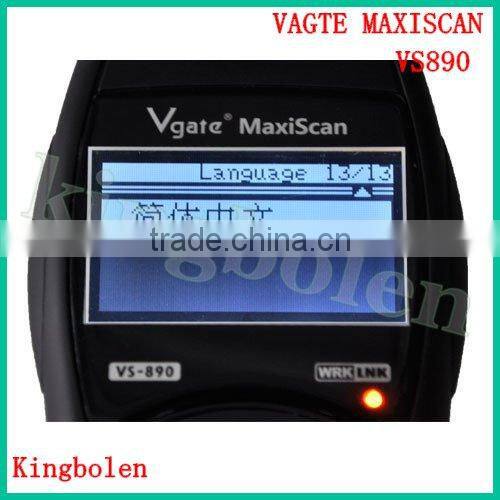 2014 New Arrival Universal Diagnostic Scanner Multi-language Auto Scantool Vgate MaxiScan VS890