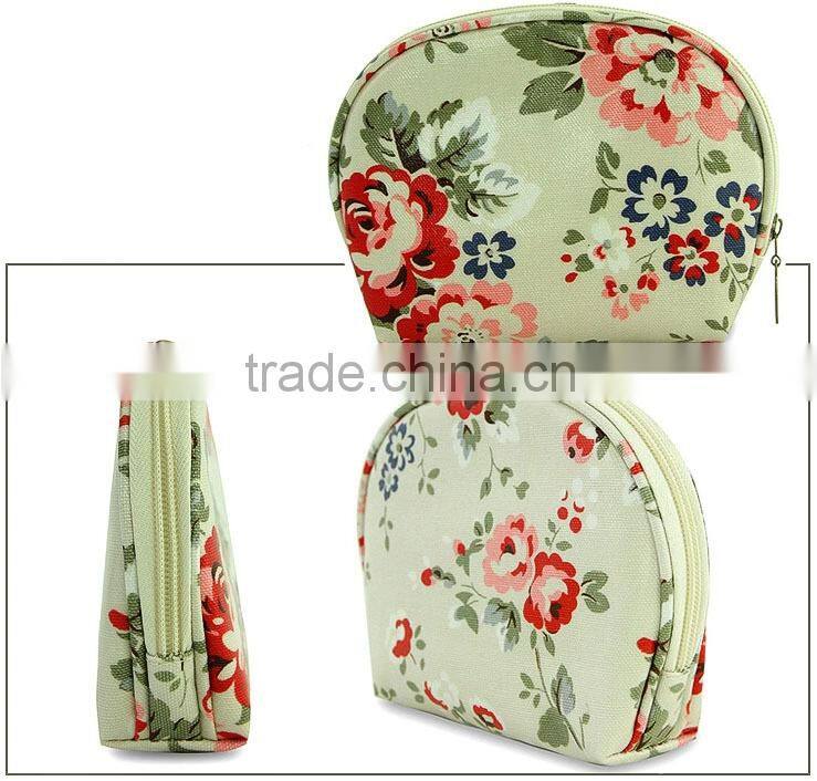 Semicircle multifunctional waterproof mini women travelling cosmetic bag