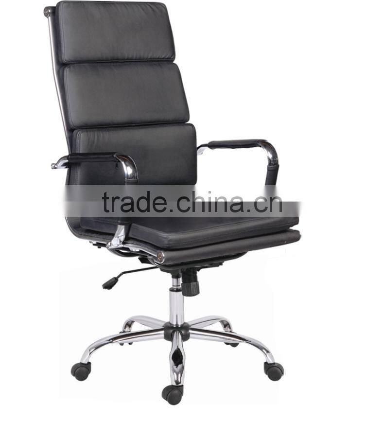 Steel Frame Chair/High back Excutive PU padding Chair /Office Chair with Ergonomic Design