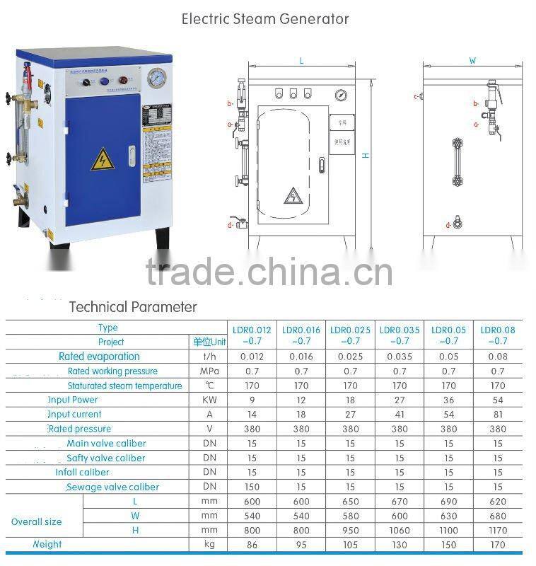 Electric Steam Generator,Match with Beverage Machine 9KW-72KW