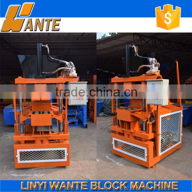 2015 new design WT1-10 brick machine for making interlocking hollow blocks