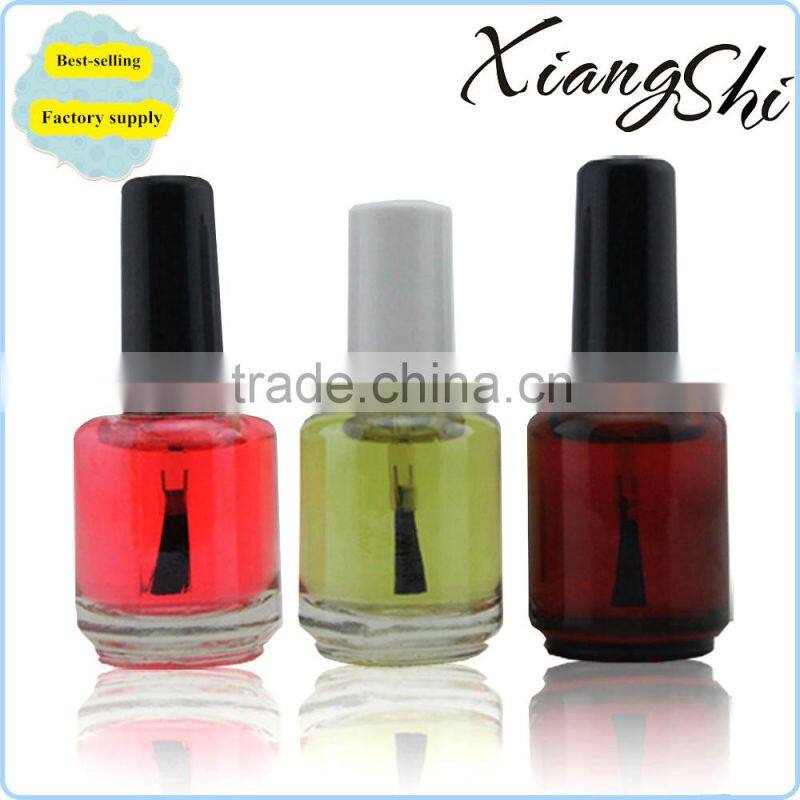 shiny UV color glass gel nail polish bottle with caps