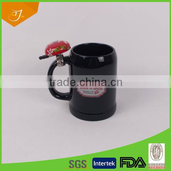 people shape bell mug stoneware