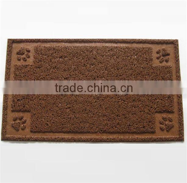 Square shape Pet litter mat for cats/PVC mat/ litter catcher mat China wholesale pet accessories