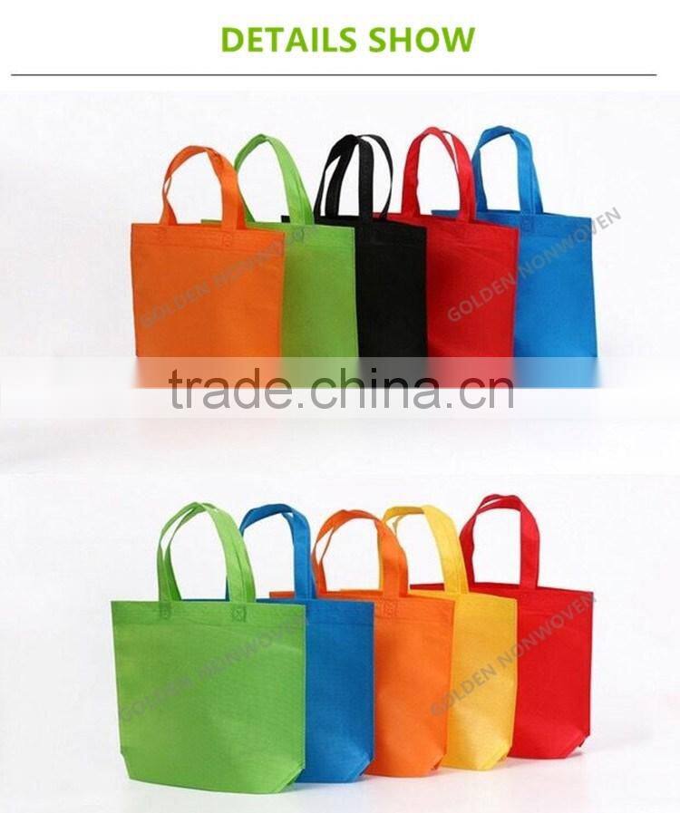 alibaba china golden factory supply nonwoven shopping bag, spunbond non-woven fabric ecological bags for Morocco