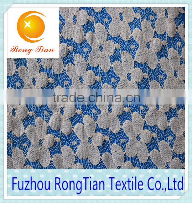 100 polyester pastoral wind printing lace fabric for demitoilet