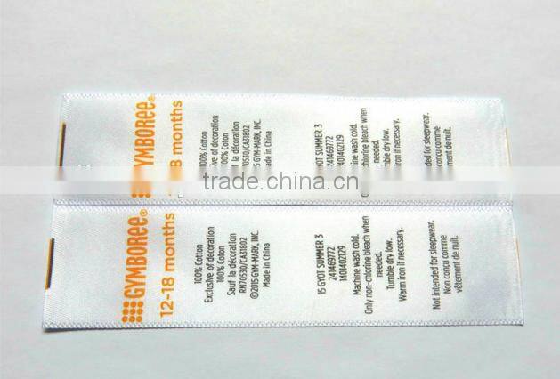 High quality custom printed labels, custom suit labels,fake designer labels(3w01)